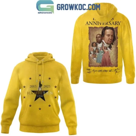 Discover Hamilton 10 Years Anniversary 2025 Hoodie 3D 2025 New Christmas