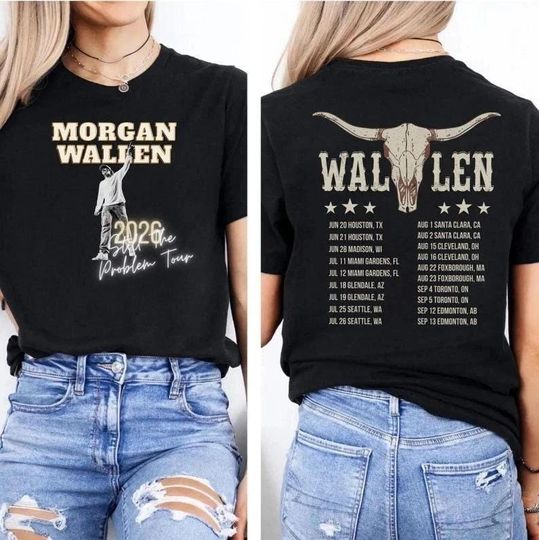 Discover Wallen Western Still The Problem Tour 2026 T-Shirt