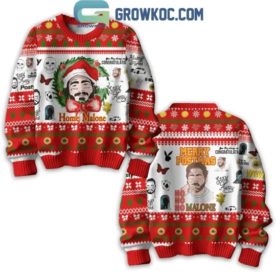 Discover Post Malonemas Posty Ho Ho Ho Merry Postmas 2025 Christmas Ugly Sweater