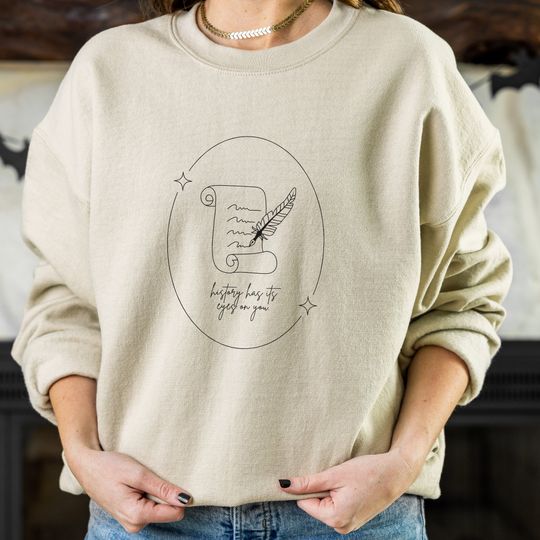 Discover Hamilton Inspired Broadway Theater Kid Lyrics Crewneck Sweatshirt