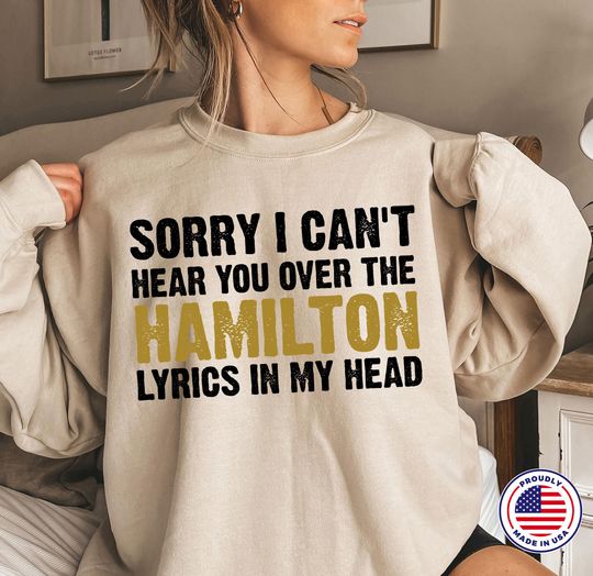 Discover Hamilton Sweatshirt for Women, Broadway Musical Gift, Alexander Hamilton Themed Sweatshirt