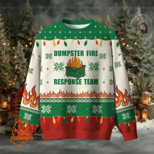 Discover Dumpster Fire Ugly Sweatshirt