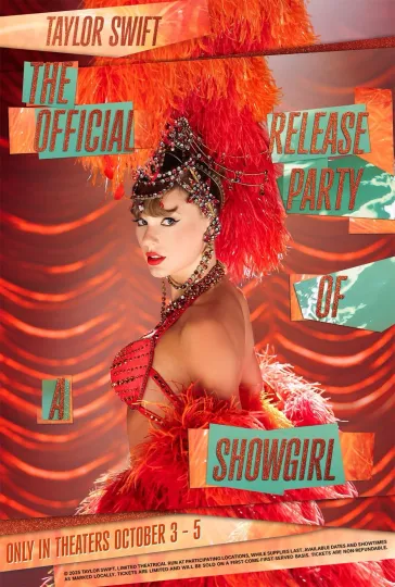 Discover Taylorr Swifts The Official Release Party Of A Showgirl Poster