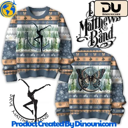 Dave Matthews Band DMB Merry Christmas Gifts 2025 Ugly Sweater