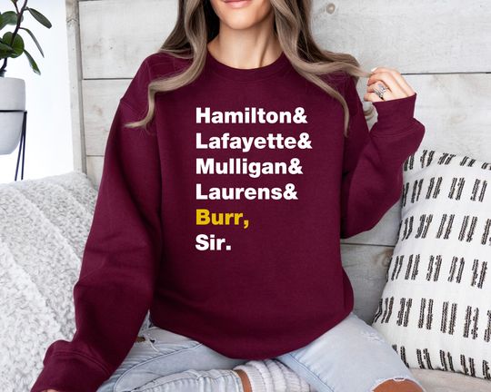 Discover Broadway Sweatshirt Hamilton Broadway Theatre Musical Merch