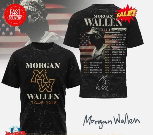 Wallen Western Still The Problem Tour 2026 3D T-Shirt