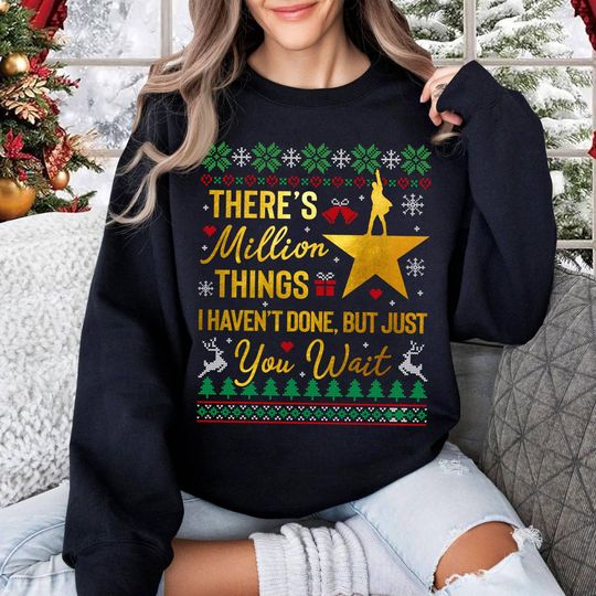 Discover Hamilton Musical Ugly Christmas Shirt,  Alexander Hamilton Sweatshirt, A Hamilton Christmas Ugly Sweater, Christmas Xmas Gifts