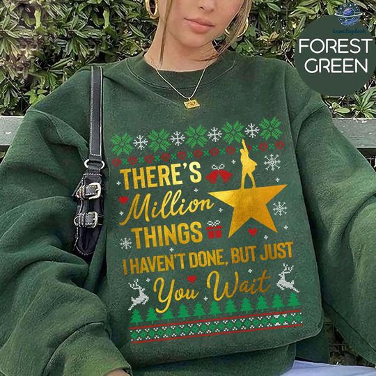 Discover Hamilton Musical Ugly Christmas Shirt, Alexander Hamilton Sweatshirt, Hamilton Musical Holiday Christmas Ugly Sweater, Christmas Xmas Gifts