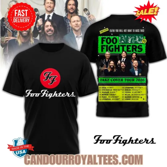 Discover FF Band Fighter Take Cover Tour 2026 3D T-Shirt