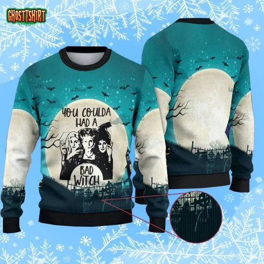 Discover You Coulda Had A Bad Witch Ugly Christmas Sweater