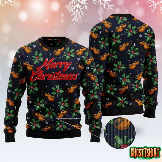 Discover Violin Ugly Christmas Sweater