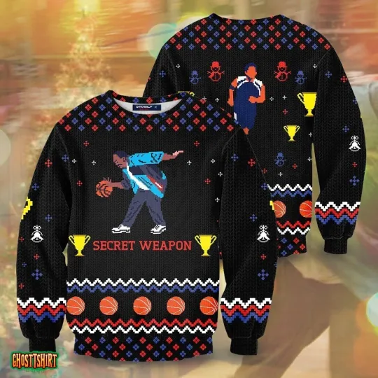 Secret Weapon Stanley Unisex Wool Sweater Knitted Ugly Christmas Shirt