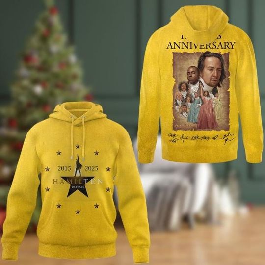 Discover Alexander Hamilton Hoodie, Hamilton Character Sweatshirt, 10 Years Anniversary Shirt, American Musical Shirt, Broadway Musical Shirt