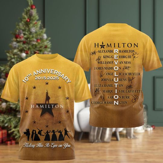 Alexander Hamilton Hoodie, Hamilton Movie Sweatshirt, 10 Years Anniversary Shirt, American Musical Shirt, Broadway Musical Tee,Fan Gift