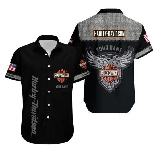 Discover Harley Motor Racing Davidson Casual Button Down Shirt