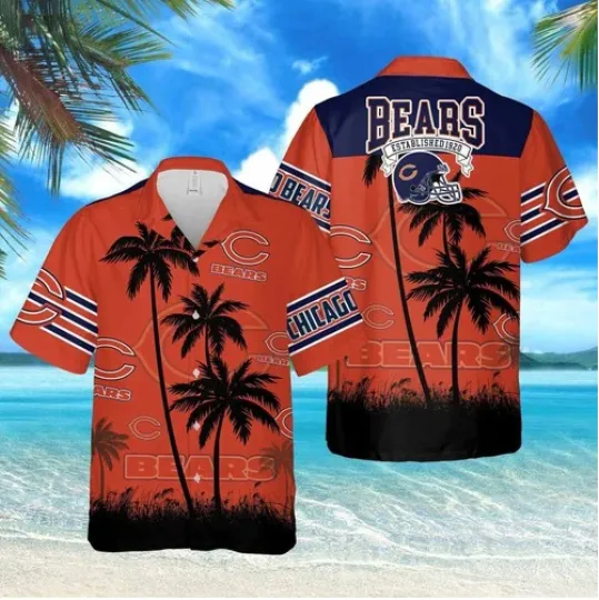Discover Chicago Football Team Bearss Hawaiian Shirt