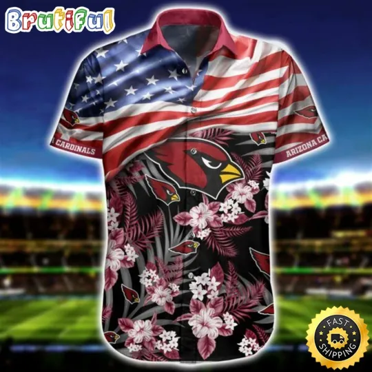 Discover Arizonna Football Team Cardinalss Hawaiian Button Down Shirt