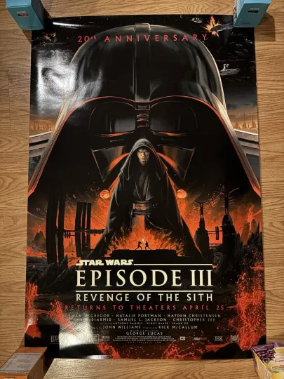 Star Wars Episode III Revenge of the Sith 20th Anniversary Poster Vertical Premium Matte