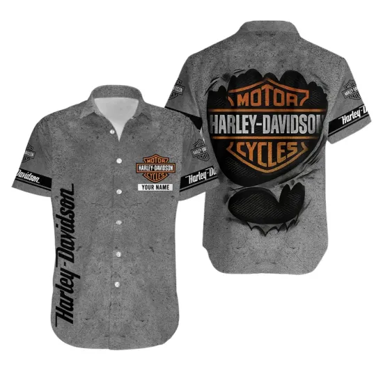 Discover Personalize Harley Racing Davidson Casual Button Down Shirt, unisex adults S-5XL