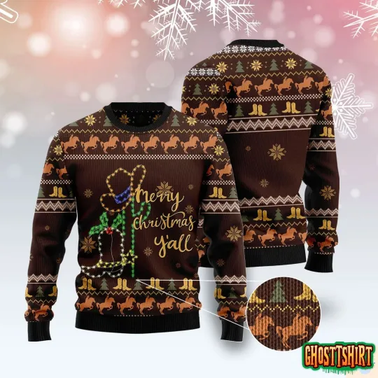 Discover Cowboy Boots Ugly Christmas Sweater