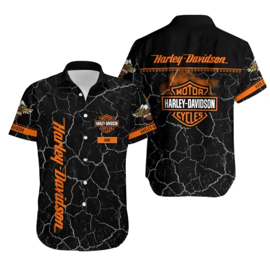 Harley Motorcycle Racing Davidsonn Hawaiian Shirt