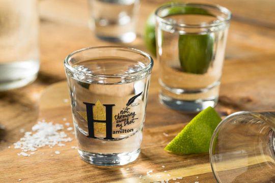 Discover Hamilton Musical Shot Glass