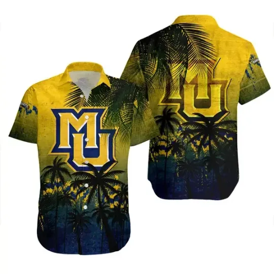 Discover Marquettee Golden Eagless Coconut Tree Hawaiian Shirt