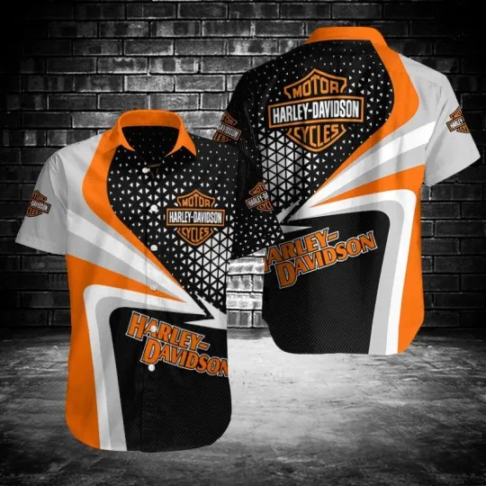 Discover Harley Motor Racing Davidson Casual Button Down Shirt