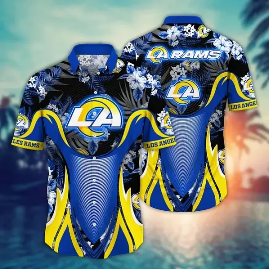 Discover Los Angeles Football Team LA Ramss Hawaiian Shirt