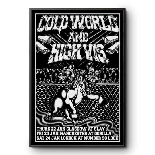 Discover Cold World & High Vis Vertical Poster January 2026