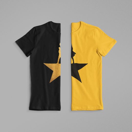 Discover Hamilton T-shirt Musical Clothing, Gold or Black Design, Musical Theatre Lovers T-shirt Gift, Hamilton Musical Inspired Clothing