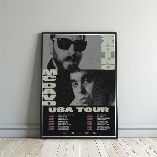 Discover Sabino Mc Davo USA Tour 2026 Poster - Dukamala