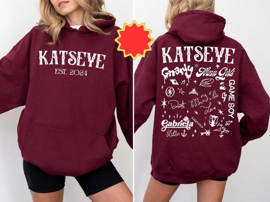 Retro Katseye Double Sided Hoodie