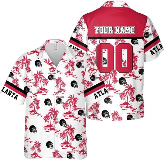 Discover Personalized Atlanta Football Team Falcons Hawaiian Shirts for Men, Gift for Fan