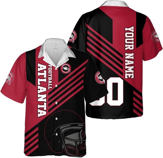 Personalized Atlanta Football Team Falcons Hawaiian Shirts for Men, Gift for Fan