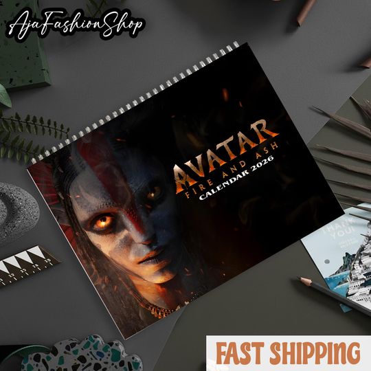 Discover Fire and Ash Blue Fantasy Warrior Calendar 2025, Elemental Battle Art Wall Calendar, Epic Sci-Fi Monthly Planner