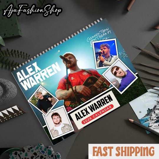 Discover Warren Wall Calendar 2026, Alex Moon Dance Calendar, Celebrity Monthly Planner