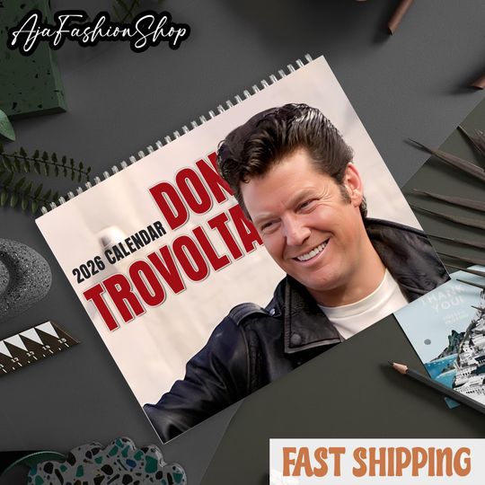 Discover Don Trovolta - 2026 Wall Calendar // Funny / Quirky / Christmas / Birthday / Gift Idea / Present / Novelty / Humour