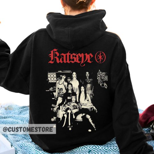 Vintage Graphic Hoodie Katseye Gnarly Kpop Fan Merch