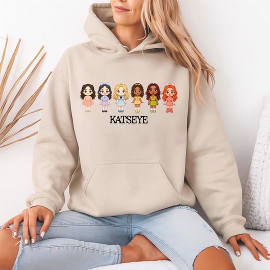 Discover Katseye Chibi Graphics Hoodie, Katseye The Beautiful Chaos Tour 2025 Shirt, Katseye Beautiful Chaos Shirt, Katseye Gnarly, Gabriela Shirt