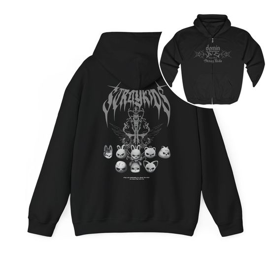 Discover Stray Kids Dominate SKZOO World Tour US 2025 Zip Hoodie, Evil SKZOO Shirt, Stray Kids Mixtape Dominate Shirt, Stray Kids ATE Album Tee