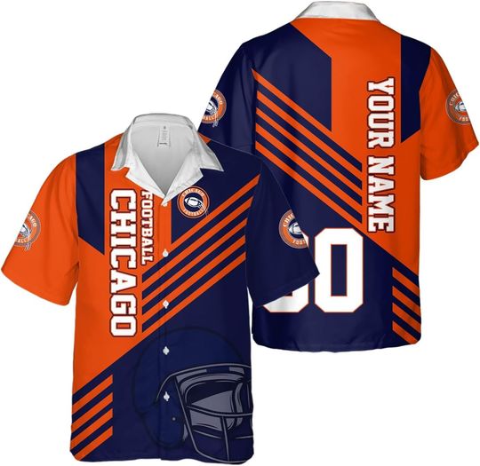 Discover Personalized Chicago Football Team Bears Hawaiian Shirts for Men, Gift for Fan