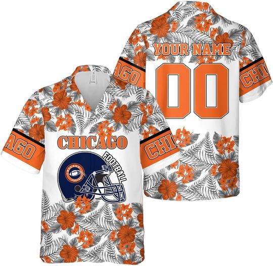 Discover Personalized Chicago Football Team Bears Hawaiian Shirts for Men, Gift for Fan