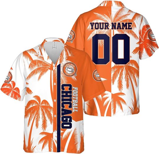 Discover Personalized Chicago Football Team Bears Hawaiian Shirts for Men, Gift for Fan