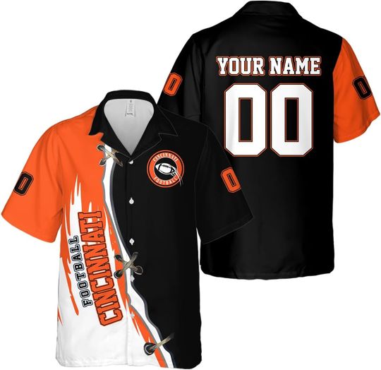 Discover Personalized Cincinnati Football Team Bengals Hawaiian Shirts for Men, Gift for Fan