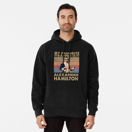 Discover Vintage Alexander Hamilton Rapper Hoodie