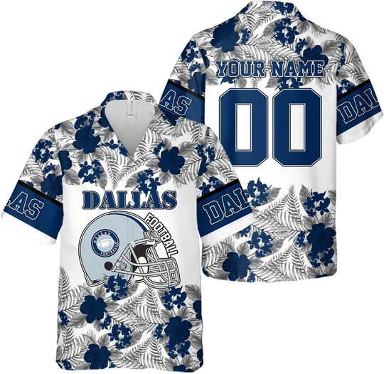 Discover Personalized Dallas Football Team Cowboys Hawaiian Shirts for Men, Gift for Fan