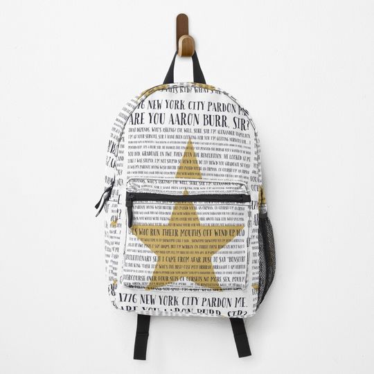 Discover Aaron Burr Sir Alexander Hamilton Musical Backpack