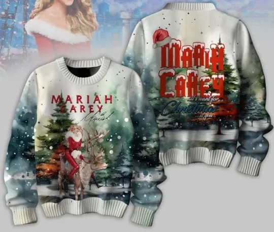 Discover Mariah Carey All I Want For 2025 Christmas Is You Ugly Sweater