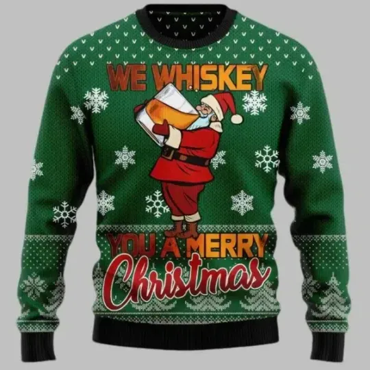 Discover We Whiskey You A Merry Ugly Christmas Sweater